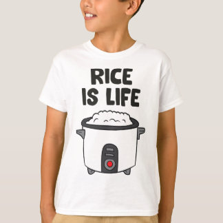 T-shirt Le riz est la vie Asiatique Nourriture Chinoise Ri