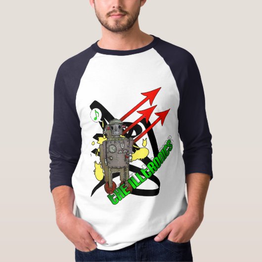 T-shirt Le robot de musique d'Illtronics (Devant)
