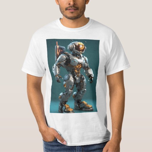 T-shirt Le robot humain artificiel intelligent (Devant)