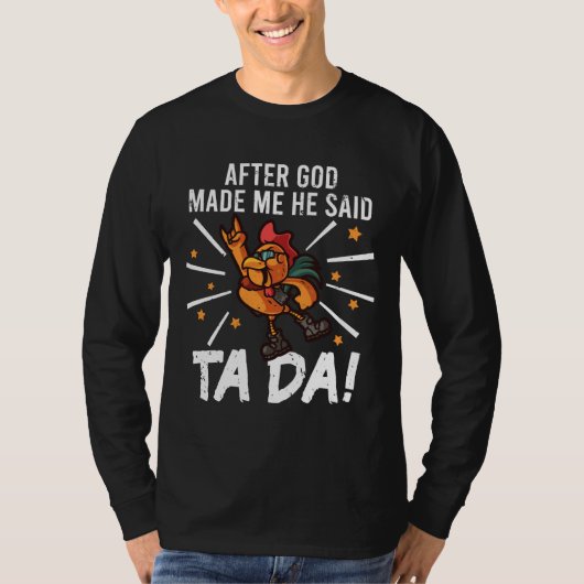T-shirt Le rocher de poulet TaDa (Devant)