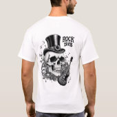 T-shirt Le rock ne meurt jamais (Dos)