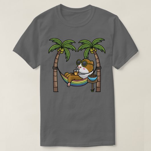 T-shirt Le Rodent De La Cavée De Cochon En Vacances À Hama (Design devant)