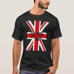 T-shirt Le Roi Britannique Vive Le Roi Dieu Sauve Le Roi