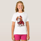 T-shirt Le roi Cavalier Charles Ladybug (Devant entier)