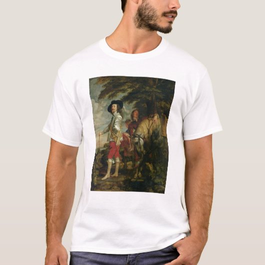 T-shirt Le Roi Charles I de l'Angleterre chassant, c.1635 (Devant)