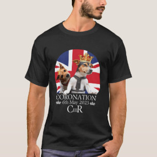 T-shirt Le Roi Charles Iii Coronation Royaume-Uni Drapeau 