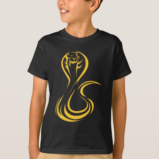 T-shirt Le Roi cobra dans le style chic de dessin (Devant)