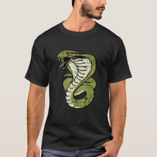 T-shirt Le Roi Cobra Hisser Serpent Distressé Lover T Shir