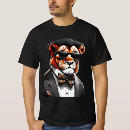 T-shirt Le roi de la Chemise de la Savane" (Devant)