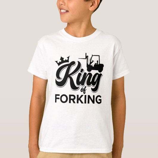 T-shirt Le Roi De La Fourche Conducteur De Remorque (Devant)