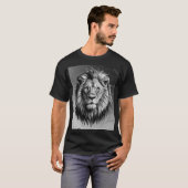 T-shirt "Le Roi de la Jungle" - Lion Art Edition (Devant entier)