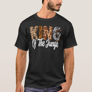 T-shirt Le Roi De La Jungle Zoo Anniversaire Safari Jungle