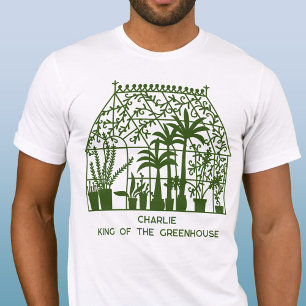T-shirt Le roi de la serre Jardinage personnalisé