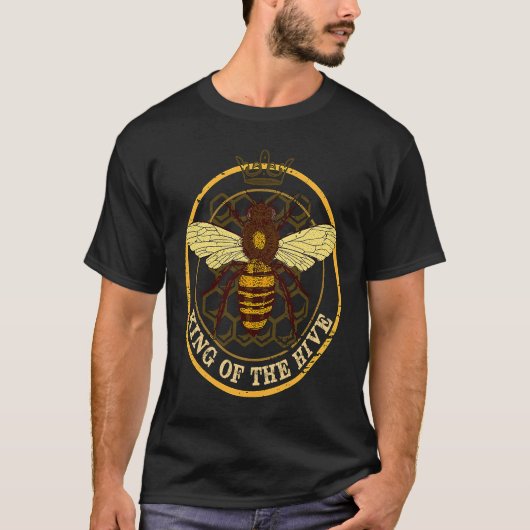 T-shirt Le Roi De L'Abeille De La Ruche Abeille Miel (Devant)