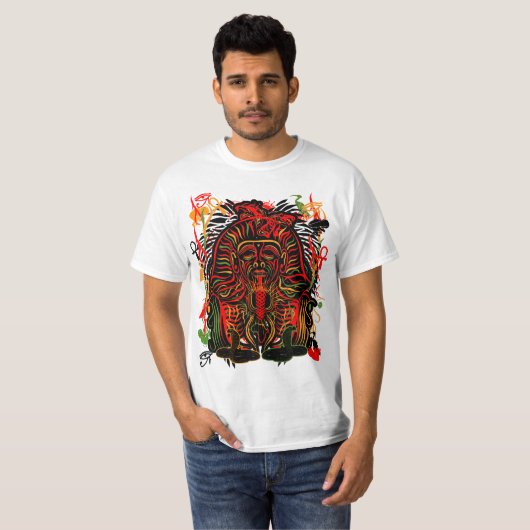 T-shirt Le roi de pharaon de Nubian (Devant entier)