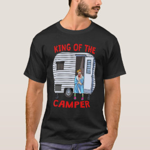 T-shirt Le Roi Du Camper Camping Vacances Vintage