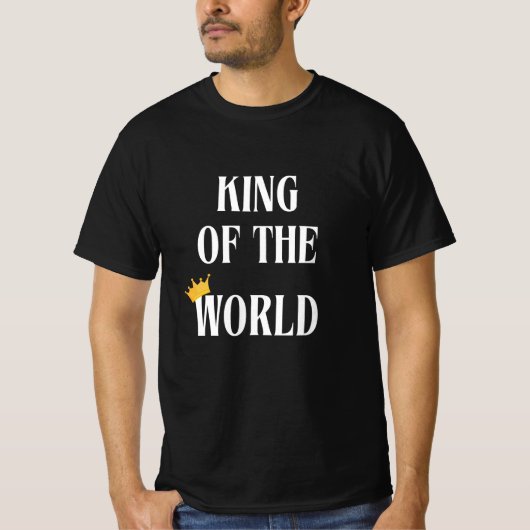 T-Shirt Le Roi Du Monde Des Hommes Occidentaux (Devant)