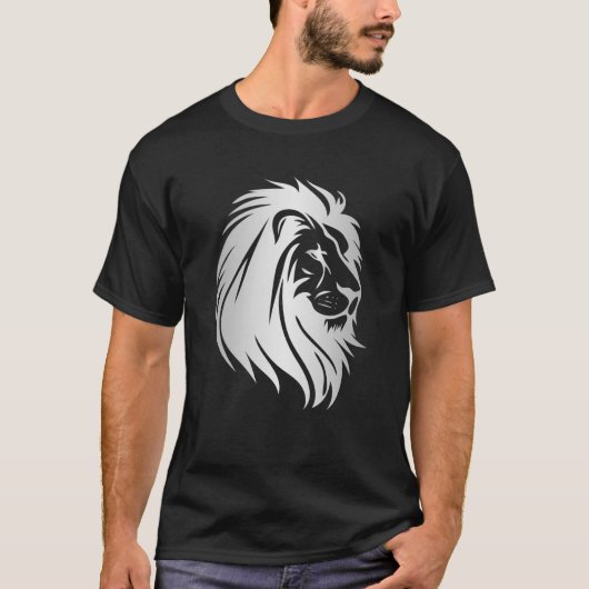 T-shirt Le Roi Lion Blanc (Devant)