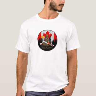 T-shirt Le Roi Log et meubles en pierre de bois de