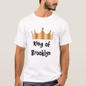 T-shirt Le Roi Of Brooklyn des hommes drôles (Devant)