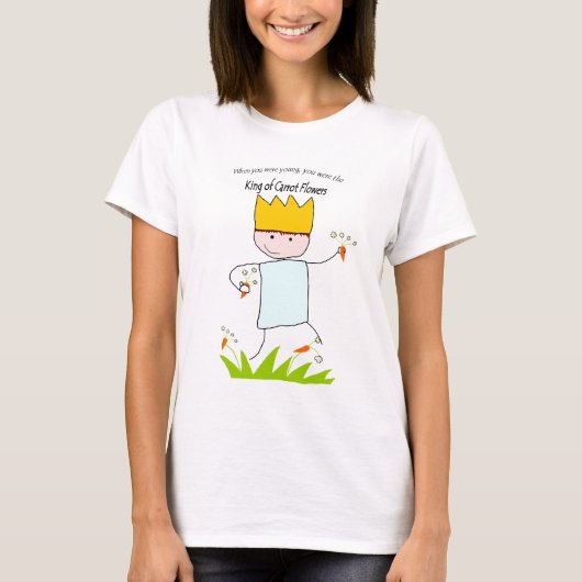 T-shirt Le Roi Of Carrot Flowers (Devant)