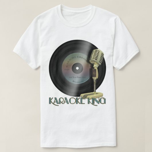 T-shirt Le Roi Personalized Record de karaoke (Design devant)