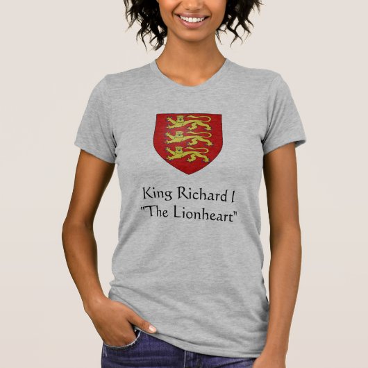T-shirt Le Roi Richard I " le Lionheart " (Devant)