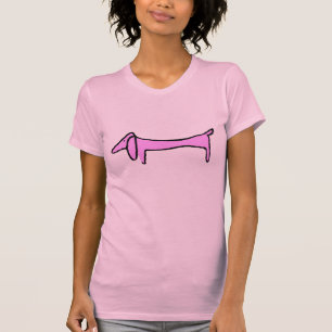 T-shirt Le rose de teckel