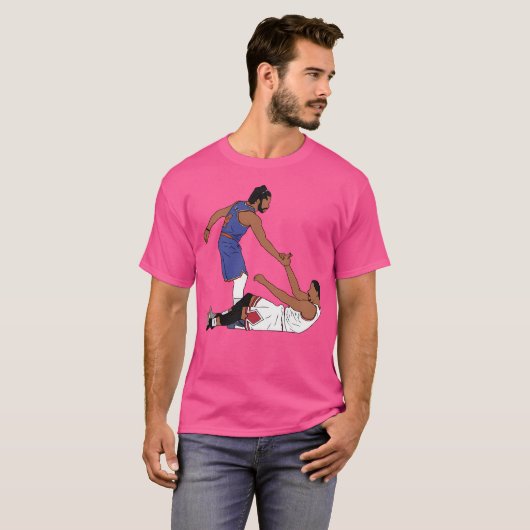 T-shirt Le Rose Derrick s'aide (New York) (Devant entier)