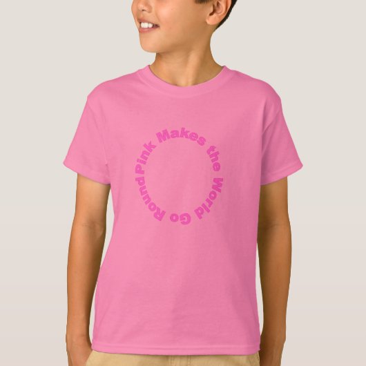 T-shirt Le rose fait le monde tourner (Devant)
