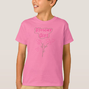 T-shirt Le rose fleurit la demoiselle de honneur