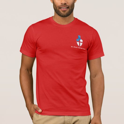 T-shirt Le rouge de base T de St George (Devant)