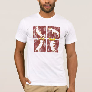 T-shirt Le rouge enferme dans une boîte l'habillement de