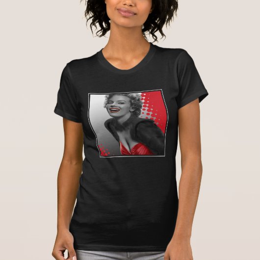 T-shirt Le rouge pointille Marilyn (Devant)