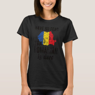 T-shirt Le Roumain est ici Roumanie Drapeau Roots Roumains