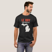 T-shirt Le Roy Michigan USA State America Travel Michigani (Devant entier)