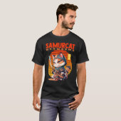 T-shirt Le royaume de Samurai Kitty où le mignon rencontre (Devant entier)