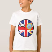 T-shirt Le Royaume-Uni Geeky tendant drôle Countryball (Devant)