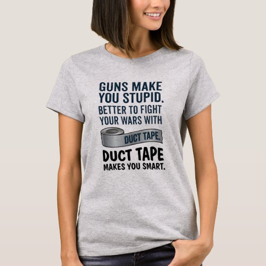 T-shirt Le ruban adhésif rend intelligent (Devant)