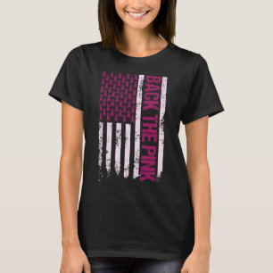 T-shirt Le ruban rose American Drapeau Prix du cancer du s