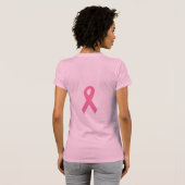T-shirt Le ruban rose, chauve est beau, cancer du sein, (Dos entier)
