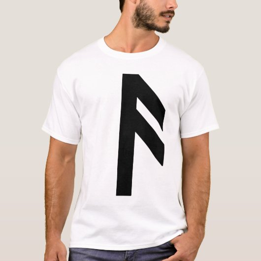 T-shirt Le Rune Ansuz (noir) (Devant)
