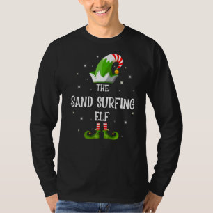 T-shirt Le Sable Surfing Elf Family Matching Group Christm