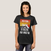 T-shirt Le Sahara Occidental Appelle Et Je Dois Y Aller (Devant entier)