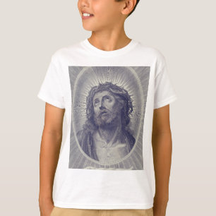 T-shirt Le Saint Visage de Jésus avec Couronne d'Épines Ar
