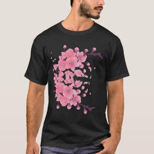 T-shirt Le Sakura japonais en fleurs de cerisiers tendance
