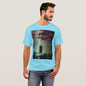 T-shirt Le samouraï dans la nature (Devant entier)