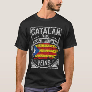 T-shirt Le Sang Catalan Traverse Mes Veines