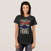 T-shirt Le sang croate coule dans mes veines (Devant entier)
