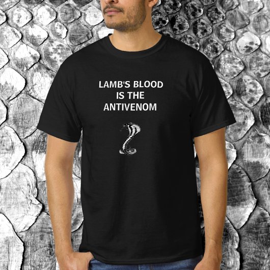 T-shirt Le sang de Christian Patriot Lamb est l'antivenom